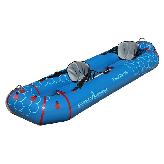 Advanced Elements PackLite+ XL Packraft 2 Personen Kajak Aufblasbares Luftboot Raftingboot Blue