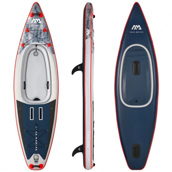 Aqua Marina Cascade Aufblasbares Kajak Luftboot Stand Up Paddle Board Set – Bild 2