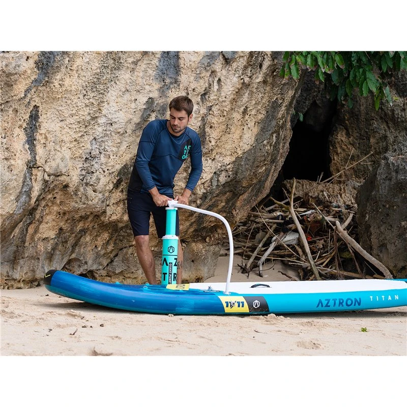 Aztron Giant Double Pump Handpumpe Mit Manometer SUP Pumpe â Bild 5