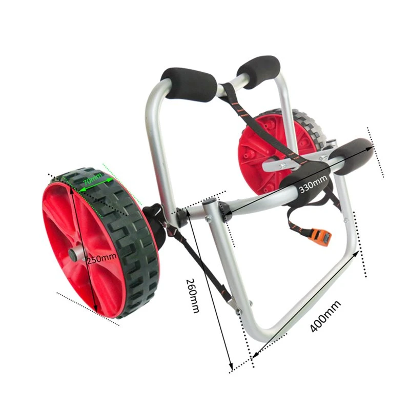 ExtaSea Kajakwagen Mit Breiter Stütze Und Pannensicherer Bereifung – Bild 3