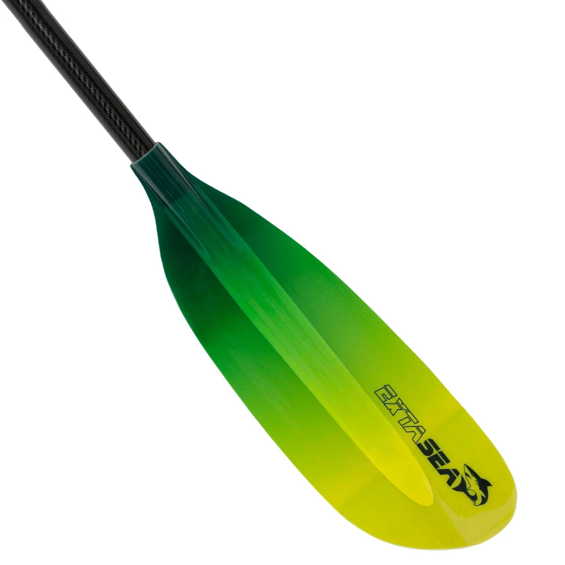 ExtaSea Pro Tour Carbon Vario Doppelpaddel | 220-240cm | 4-teilig | Lime-yellow – Bild 4