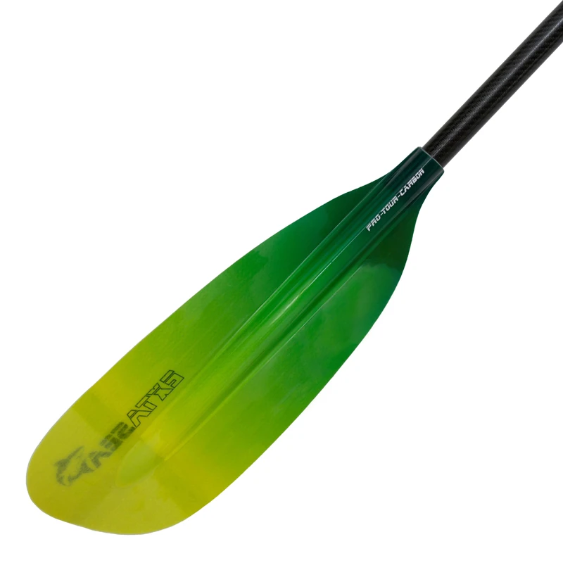 ExtaSea Pro Tour Carbon Vario Doppelpaddel | 220-240cm | 4-teilig | Lime-yellow – Bild 5