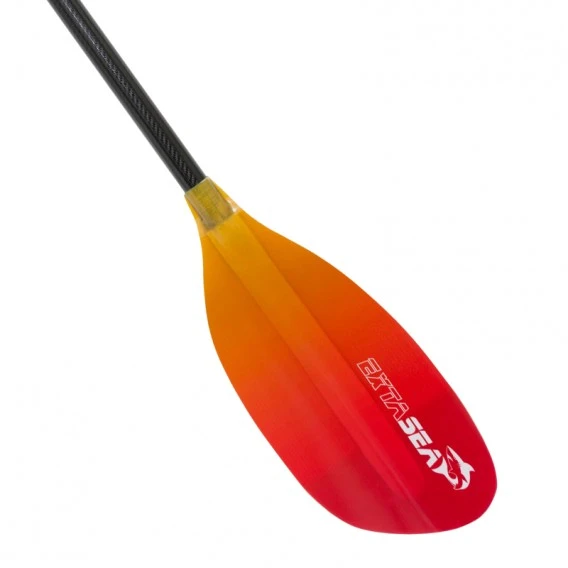 ExtaSea Pro-XL Carbon Vario Doppelpaddel | 220-240cm | 2-teilig | Red-yellow – Bild 5