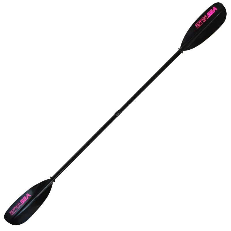 ExtaSea Tour Vario Fiberglas Doppelpaddel | 220-230cm | 2-teilig | Schwarz-pink – Bild 2