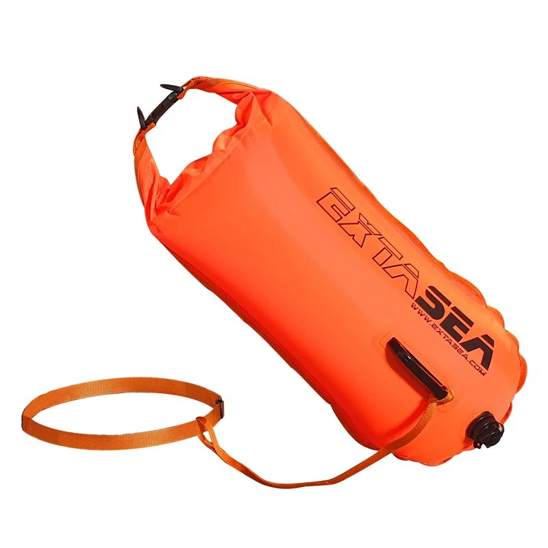 ExtaSea Wasserdichter Packsack 28L Trockentasche Schwimmboje Orange – Bild 2