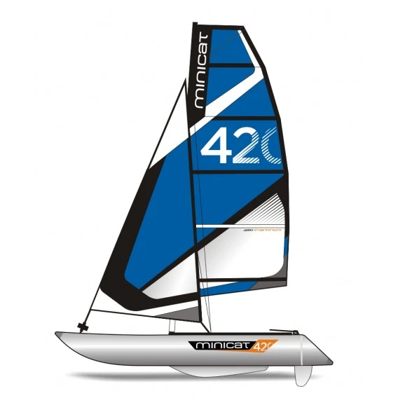 MiniCat 420 Instinct Aufblasbarer Katamaran Segelboot – Bild 4
